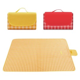 Aesthetic Waterproof Checkered Picnic Mat - Outdoor L (2M x 2M) 1-Picnic Mat-Red