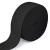 Qikaara 10 Metres Elastic Band, Black, Elastic Bands Sewing 50 mm Wide, Elastic Band for Sewing, Elastic Band for Sewing, Elastic Rubber Band, Black for DIY Sewing Crafts and Clothing