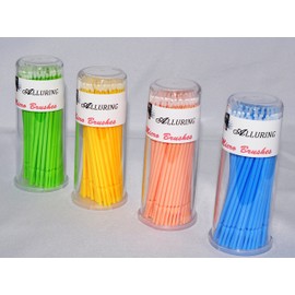 Alluring Lint Free LARGE Tip Microbrushes 1 Tube 100 pcs for Eyelash Extension