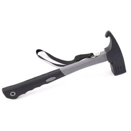 Frenflu Peg Hammer, 3-in-1 Multi-functional, Peg Removal, Digging, Camping Equipment, Construction Construction, Mountain Climbing, Easy to Carry, Safety Strap Included, Lightweight, Camping Hammer
