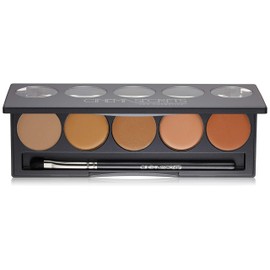 Cinema Secrets Ultimate Corrector 5-in-1 Palette No.1- Cream Concealer for Dark Circles, Blemishes & Scars - Color Correct, Contour & Highlight with Buildable Full Coverage