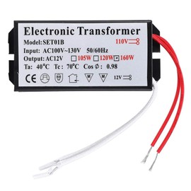 110V to 12V Electronic Transformer Voltage Converter Smart Power Supply Driver for Household Electronic Devices Routers Speaker (160W) electronic transformer International Power Adapters