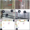 ETOPARS Bathroom Seal Bathroom Door Sealing Strip Screen Shower Cubicles
