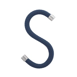 Peppermint Products Loop Hook, Textile S Clothes Hooks Made of Rope, Set of 5 (Blue)