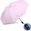 CarsMinders Windproof Travel Umbrella with 16 Sturdy Ribs,Compact and Foldable,One-Touch