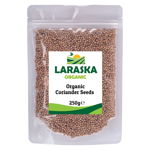 Organic Coriander Seeds 250g - Great for Cooking, Good Source of Fiber, Protein, Certified Organic