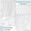 HOBBIESAY 24Pcs Polymer Clay Texture Sheets 17.8x25.5cm Clay Texture Mats