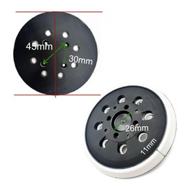 GisWell Professional Sanding Disc 125 mm Velcro, Sanding Disc Support Plate with Hook and Loop for Bosch PEX 300/400 AE, Sanding Disc for Bosch, Random Orbital Sander Accessories