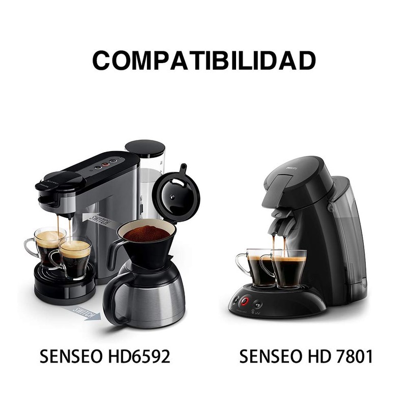 RECAFIMIL Reusable Coffee Capsules, Refillable Coffee Pods Filter for Senseo