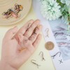 SUPERFINDINGS 30Pcs 5 Colors Earring Hooks Steel Pinch Bail Earring