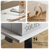 Agilestic Standing Desk with 2 Drawers, Adjustable Height Electric Desk