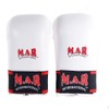 MAR INTERNATIONAL White Large Karate Punching Mitts/Gloves with Moulded Foam