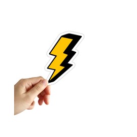 Lightning Sticker Lightning Bolt Comic Stickers Water Bottle Phone Notebook Laptop Decals