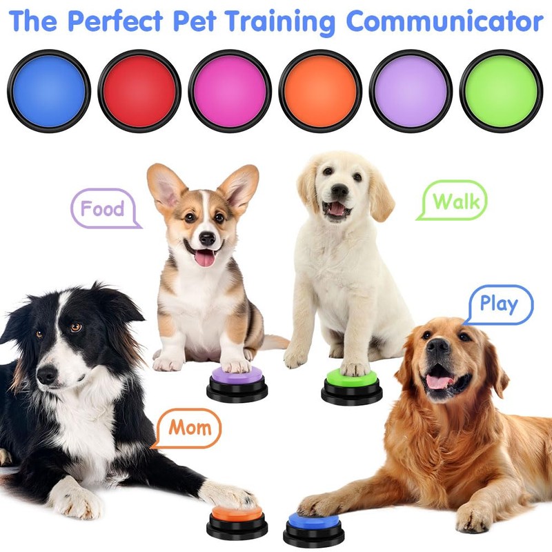 vsshe 6 PCS Dog Buttons Talk Training, Dog Buttons for