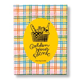 ban.do Fresh Scented Decorative Candle, Cute and Aesthetic Vintage Inspired Candle, Golden Hour Picnic