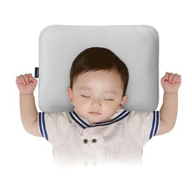 Gio Pillow Pillow, Mesh, 3D Hole Design, Children's Pillow, Children's Pillow, For Napping, Breathable, Korea, Washable, Hygienic, Durable, Pillow Cover Included (M, Pearl Gray)
