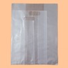 Large PE Transparent Ring Handle Shopping Bags for Clothing Packaging 100 Count