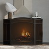 Fire Beauty Fireplace Screen 3 Panel Wrought Iron 48"(L) x
