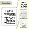 Wash Your Hands and Say Your Prayers Sign, Wooden Picture