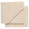Now Designs Homespun Dishcloths, Natural, Set of 2