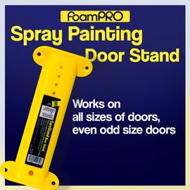 FoamPRO 132 Spray Painting Door Stand with 4 Mounting Screws - Reusable Door Painting Stand for All Door Sizes - Easy to Use Cabinet Door Painting System - Pack of 1