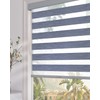 Persilux Custom Cordless Zebra Blinds for Windows Blackout Roller Shades