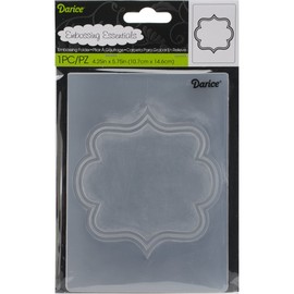 Darice 1219-220 Embossing Folder, 4.25 x 5.75, Square Border