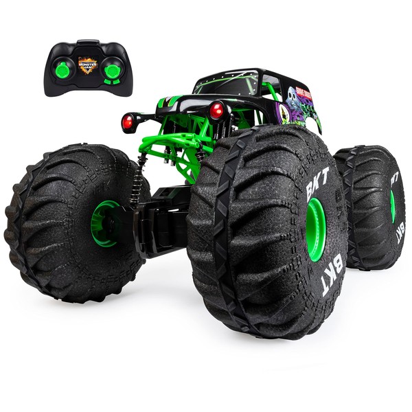 Monster Jam, Official Mega Grave Digger All-Terrain Remote Control Monster Truck with Lights, 1: 6 Scale, Kids Toys for Boys