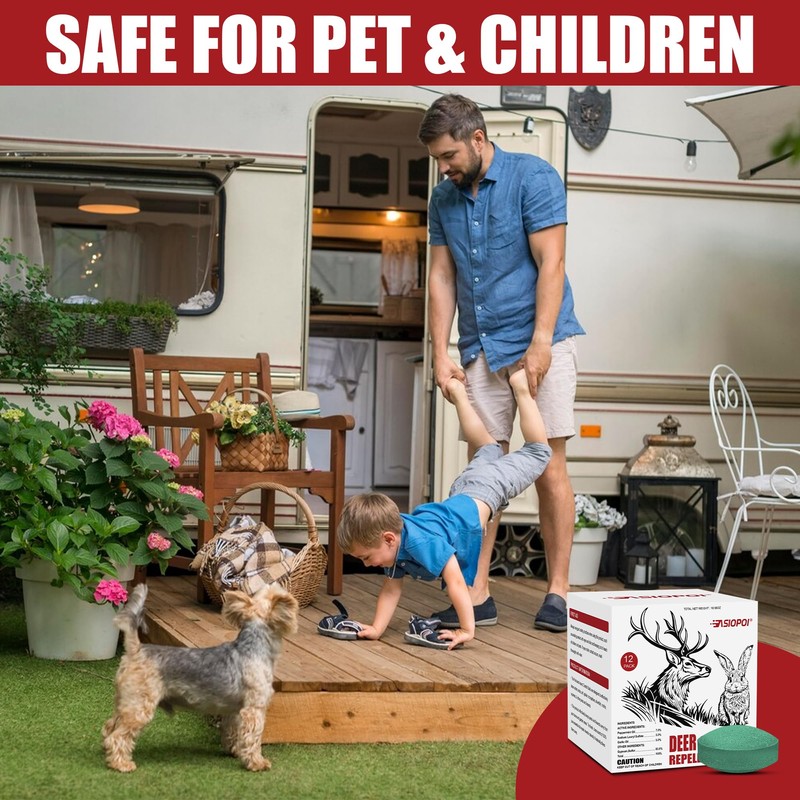 Deer Repellent Ball 12 Pcs: Effective Deer Deterrent for Garden,