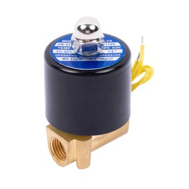 HFS(R) Electric Solenoid Valve Copper Normally Closed for Water Air Gas (110V AC 1/4IN NPT)