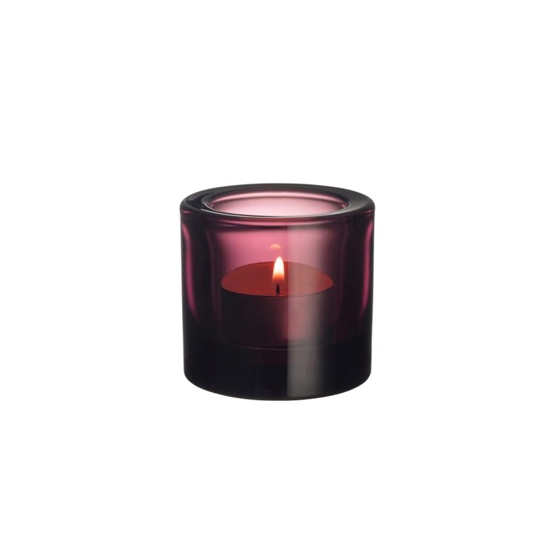 IITTALA Kivi Ljuslila, Minimalist Glass Holder for Formal Dinners, Parties