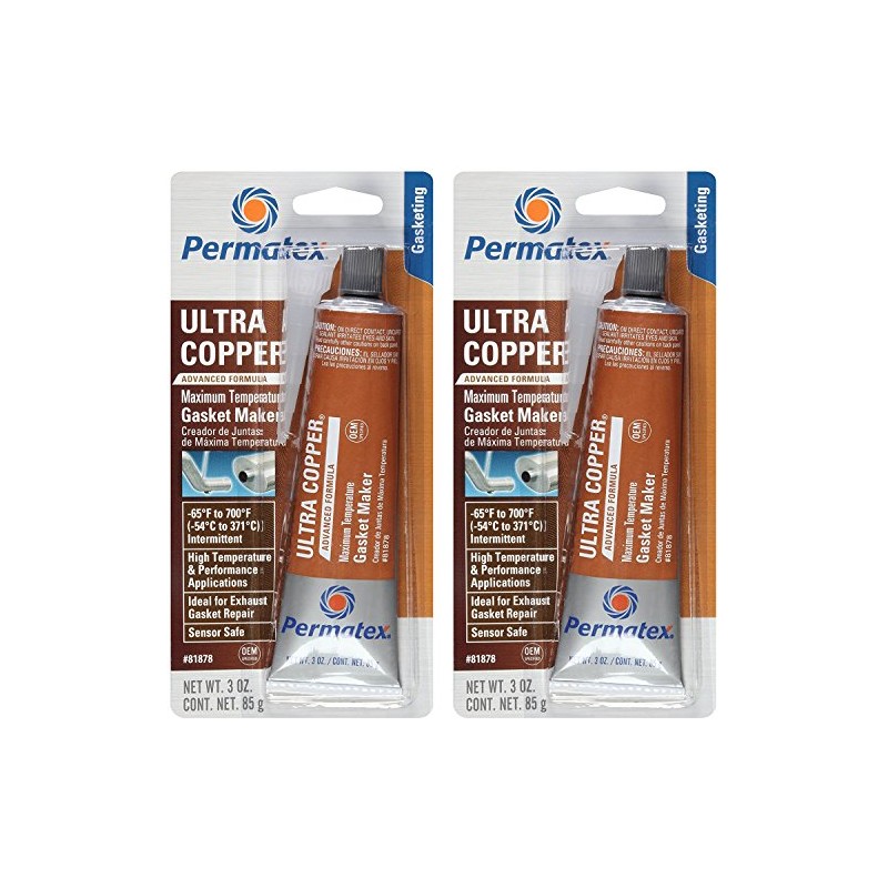 Permatex 81878 3 Oz Ultra Copper RTV Silicone Gasket Maker