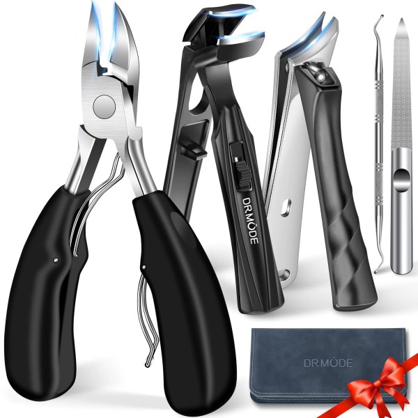 DRMODE 2025 Toenail Clippers for Thick Toenails for Seniors, Angled