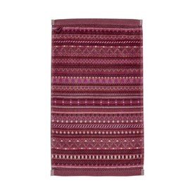 PIP STUDIO Geometric Print Hand Towel Dark Pink 55 x 100 cm (Pack of 1)