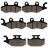 Brake Pads Front and Rear Compatible with Yamaha Rhino 660
