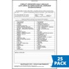 Forklift Operator Daily Checklist 25-pk. - Bilingual, Book Format with