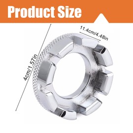 WeddHuis Steel Spoke Wrench Bicycle Spoke Wrench - Nipple Spanner Spoke Tool for Bicycle Bike (6 Sizes 10-15 Gauge)