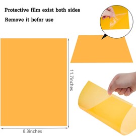 20 Pack Gel Light Filter Color Correction Colored Overlays Transparent Color Film Lighting Gel Filter Plastic Sheets Correction for Lamp, Headlight, Photo Studio Strobe, LED, Headlight Film