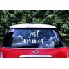 Miss Pretty London Wedding day car sticker - Just married,