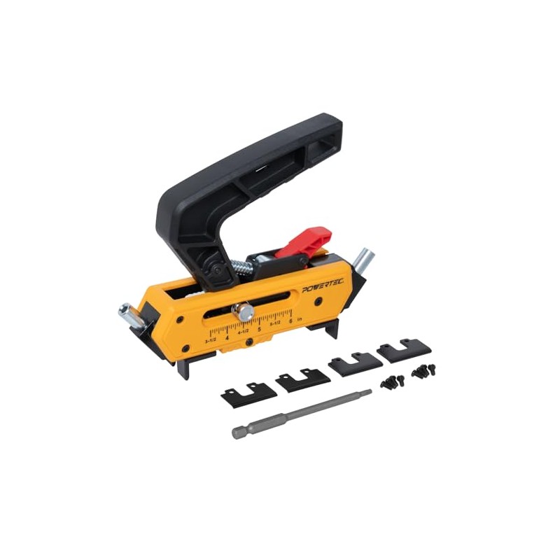 POWERTEC Edge Deck Screw Jig with 3 Board Spacing Options,
