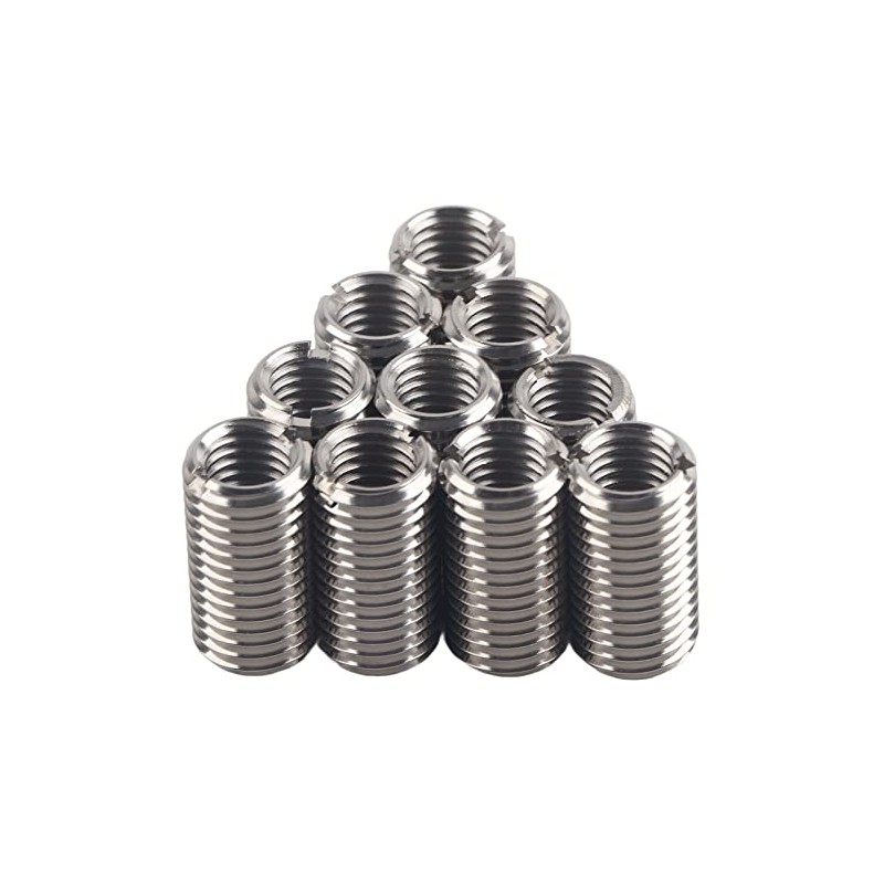 10 Pieces Threaded Insert Reducing Nut, M12 X 1.75 Female