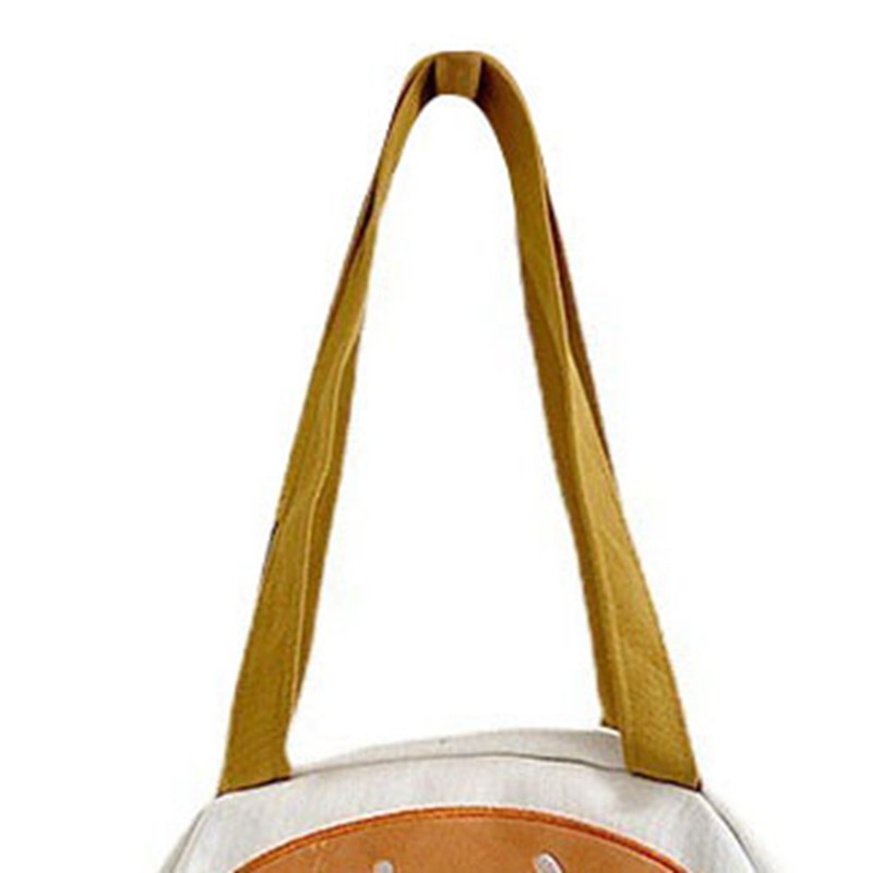Sling Handbags Canvas Cute Hamburger Shaped Diagonal Shoulder Bag for