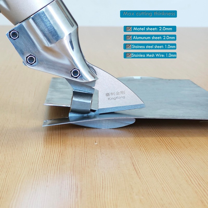 Cordless Metal Sheet Shears Electric Scissors with 360° Swivel Head,