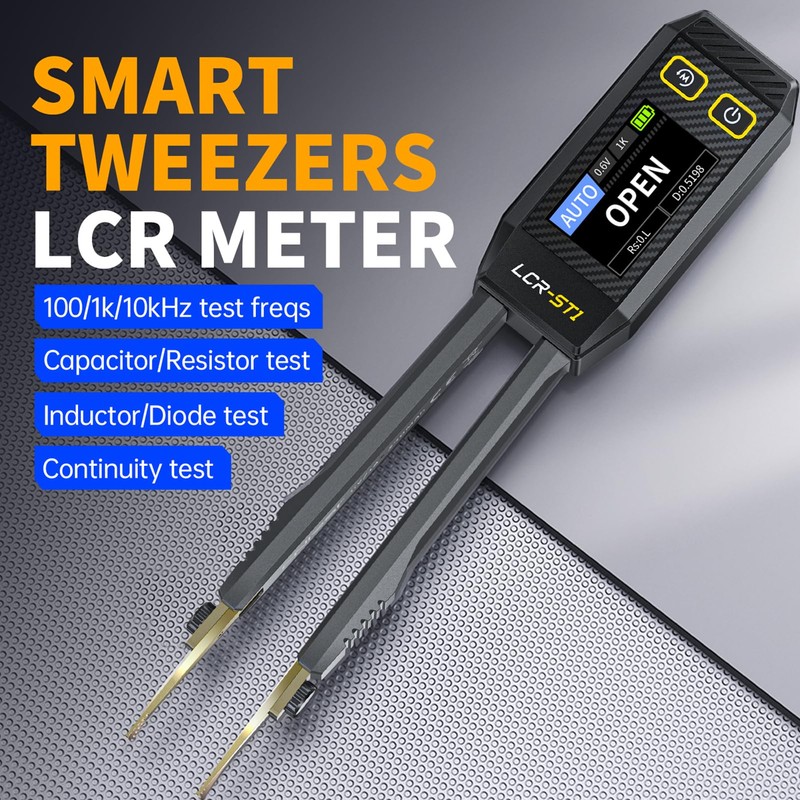LCR Meter Tester Smart Bridge Tweezer Kit LCR Digital Bridge