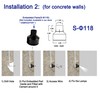 CNBRIGHTER LED Step Lights Outdoor Indoor,1W 12V-24V DC, Waterproof IP67,Aluminum,3000K