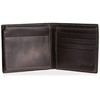 Timberland mens Leather Wallet With Attached Flip Pocket, Brown (Cloudy),