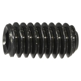 Unbranded 1/4"-20 x 1/2" Steel Coarse Thread Hex Socket Headless Set Screws (5 pcs.)