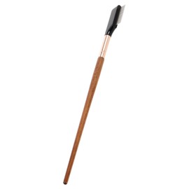 OHPHCALL Ergonomic Wooden Handle Eyelash Brush Precision Steel Needles Eyebrow Brush Comb