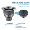 OUGOO 3-1/2-inch Kitchen Sink Drain, Stainless Steel Removable Deep Basket