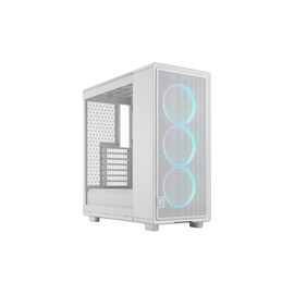 Fractal Design Epoch White RGB - Tempered Glass Clear Tint- High Airflow PC Gaming Case - Mesh Front Panel - Three Momentum 12 RGB Fans Included - Spacious Interior - ATX/mATX/ITX Support